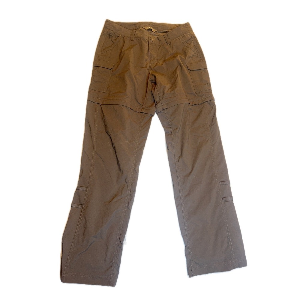 The North Face Convertible Cargo Hiking Pants Womens Outdoor Gray size 10 - Picture 2 of 9